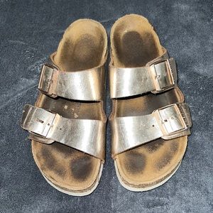 Rose gold birkenstocks size 37